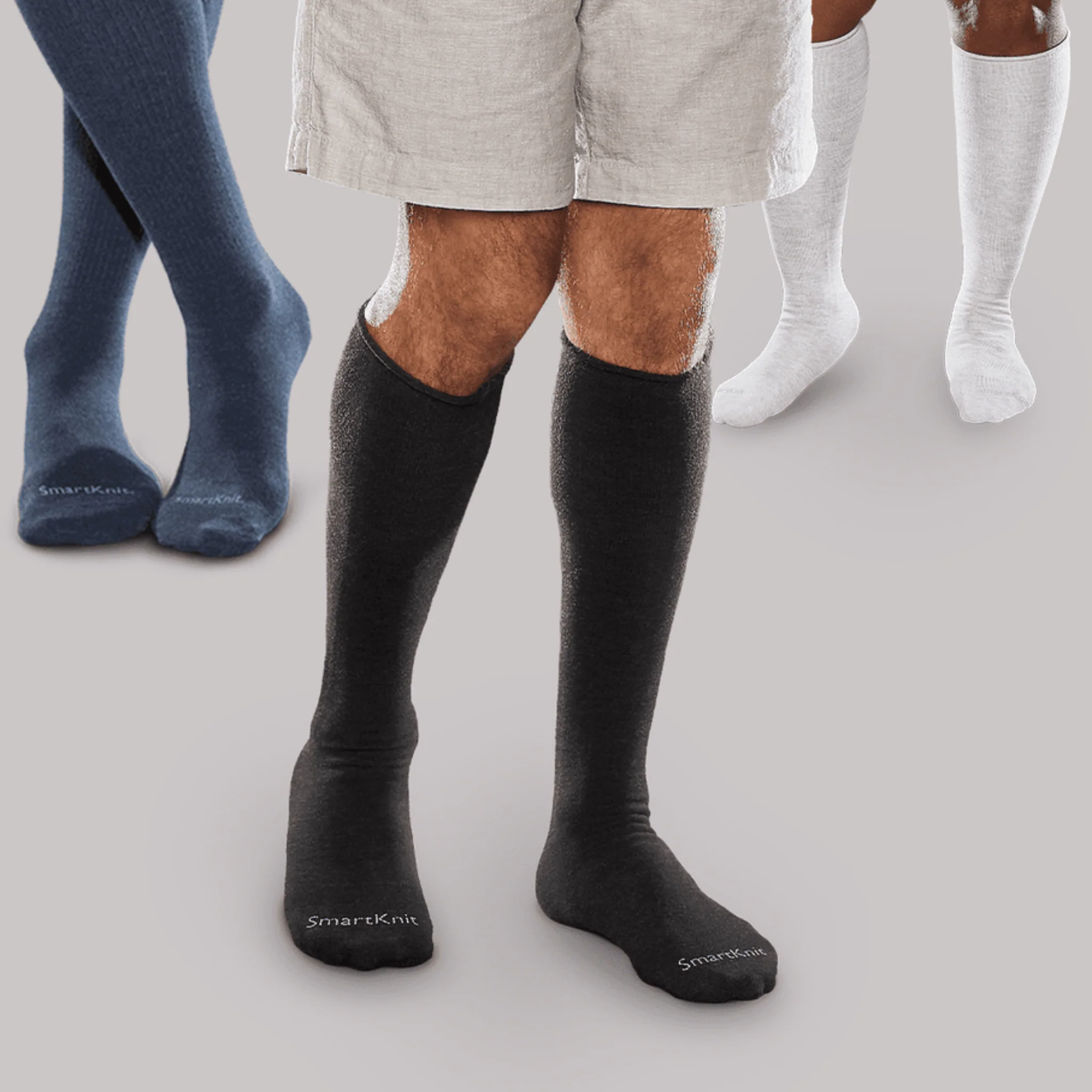 SmartKnit - Adult Seamless Sensitivity Socks - Over the Calf - Image 5