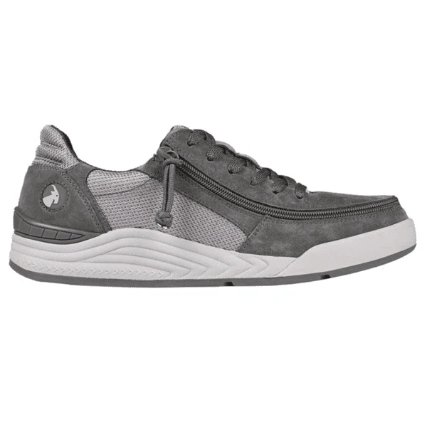 Billy Footwear (Mens) - Trainers Faux Suede Charcoal / Grey - Image 3