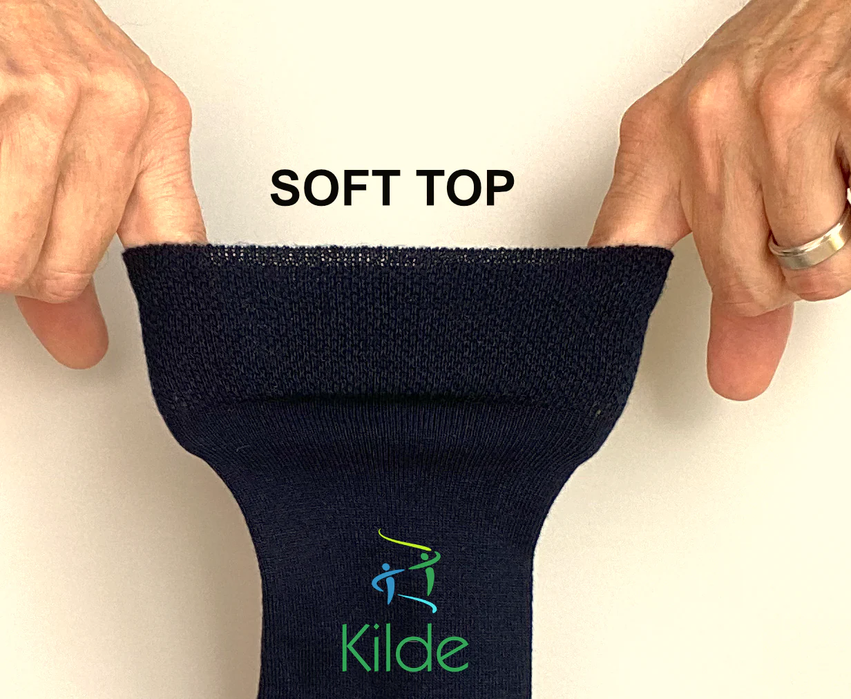 Kilde® Bamboo (Thick) AFO, KAFO/ Diabetic Knee socks, seamless heel - Image 3