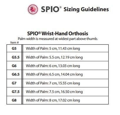 SPIO Wrist Hand Orthosis Compression Glove - Deep pressure - sold as single - Image 4